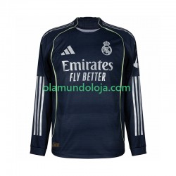 Camisola Real Madrid Homem Equipamento Segundo 2025-2026 Manga Comprida